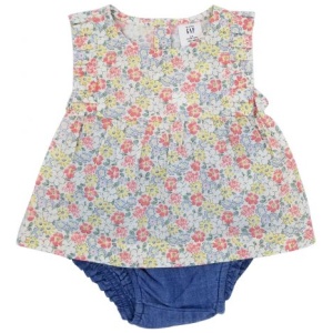 Baby Floral Ruffle Outfit Set (2 PIECE SET)