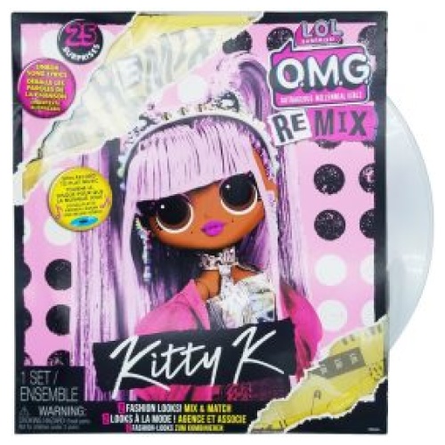 LOL Surprise OMG Remix Kitty K Fashion Doll 25 Surprises With Music