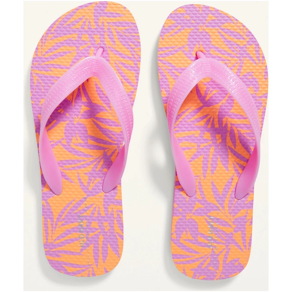 Old Navy-   Patterned Flip-Flop Sandals for Girls (Partially Plant-Based)